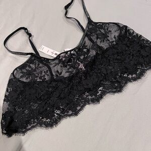 Victoria's Secret Black Lace Bandeau